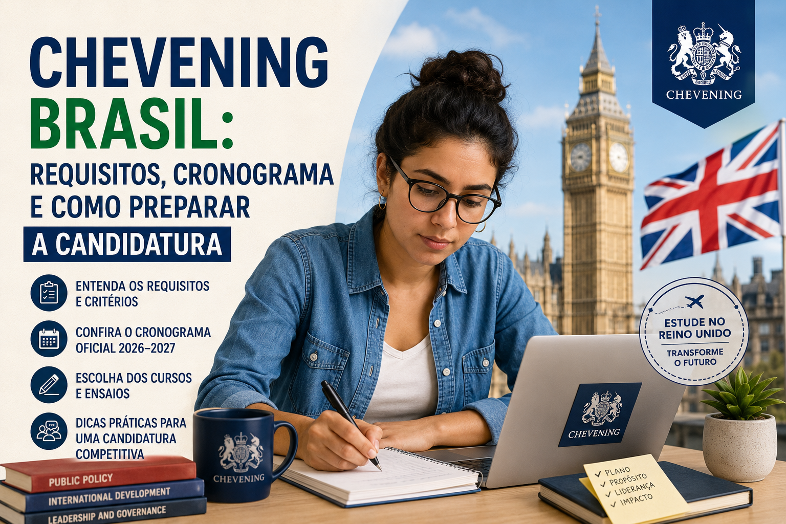 Chevening Brasil: Requisitos, Cronograma e Como Preparar a Candidatura