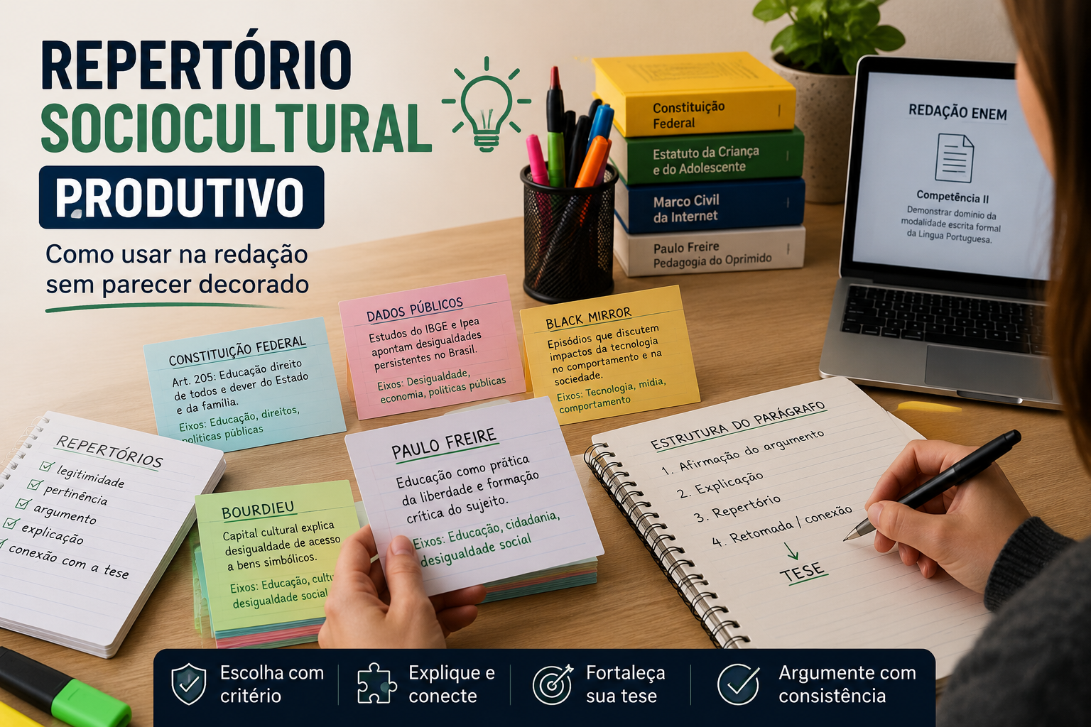 Repertório Sociocultural Produtivo: Como Usar sem Parecer Decorado