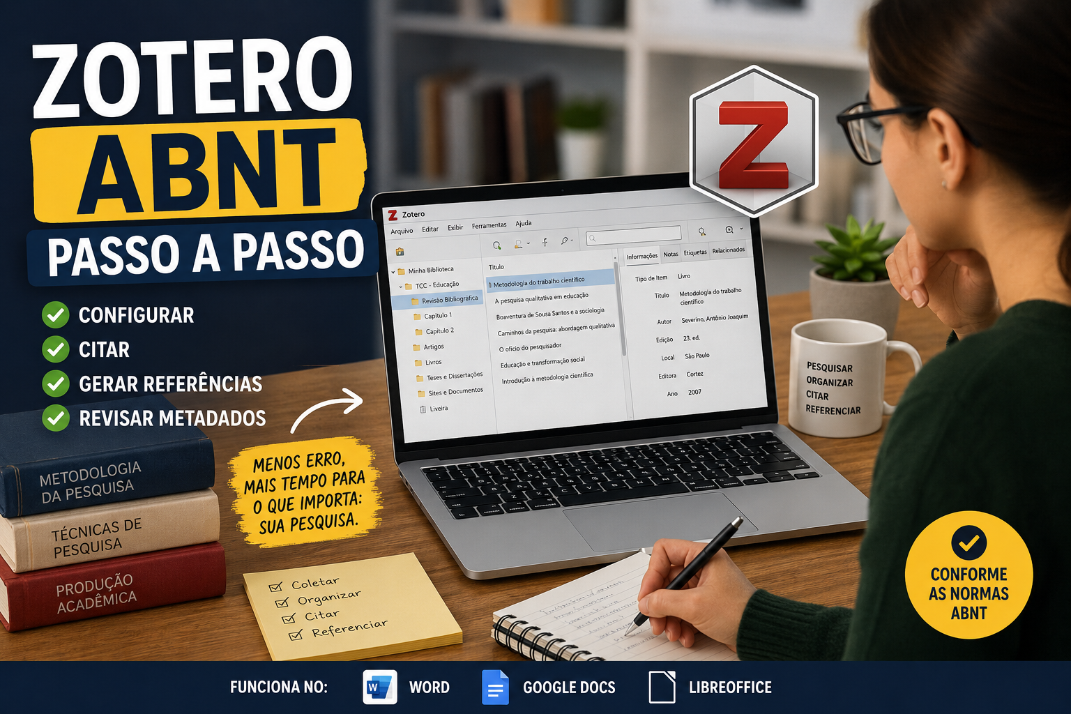 Zotero ABNT Passo a Passo: Como Configurar Citações e Referências Sem Perder Tempo